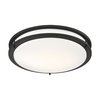 Nuvo Lighting Glamour LED 17 in. Flush Mount - Black - CCT Select 3/4/5K 62/1737